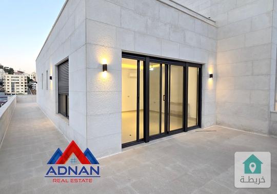 دابوق رووف جديد مطل للإيجار الفارغ مجموع مسطح بناء 230 متر مع تراسات مطلة