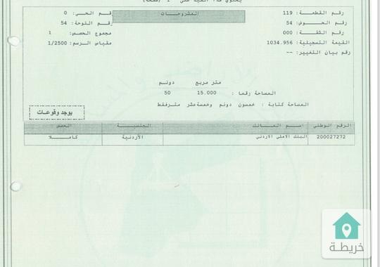 قطعة أرض للبيع في البادية الشمالية دير كهف