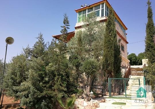 مزرعة للبيع مع بيت ريفي باطلالة رائعة على سد الملك طلال 