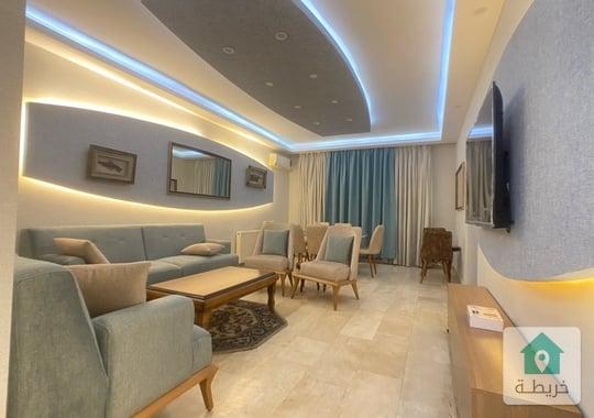 Luxurious two bedroom apartment for rent in 3rd circle Amman jordan شقة فاخرة غرفتين للايجار في عمان