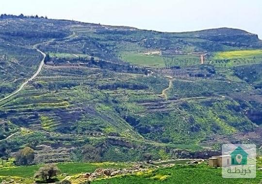 ارض للبيع عمان سيل حسبان اطلاله على فلسطين والبحر الميت