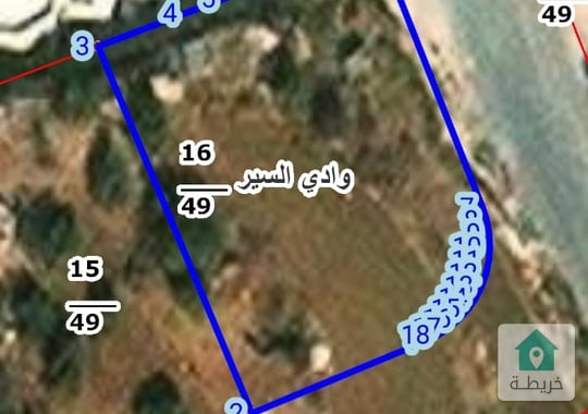 ارض للبيع في وادي السير طريق نعبر غرب عمان