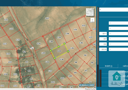 قطعة ارض للبيع في الجيزة المساحة 9490م من أراضي جنوب عمان